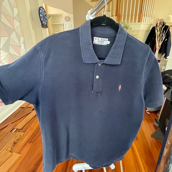Polo Ralph Lauren Short Sleeve U.S. Polo Assn. Size Large Polo Shirt - Navy Blue - Picture 2 of 5